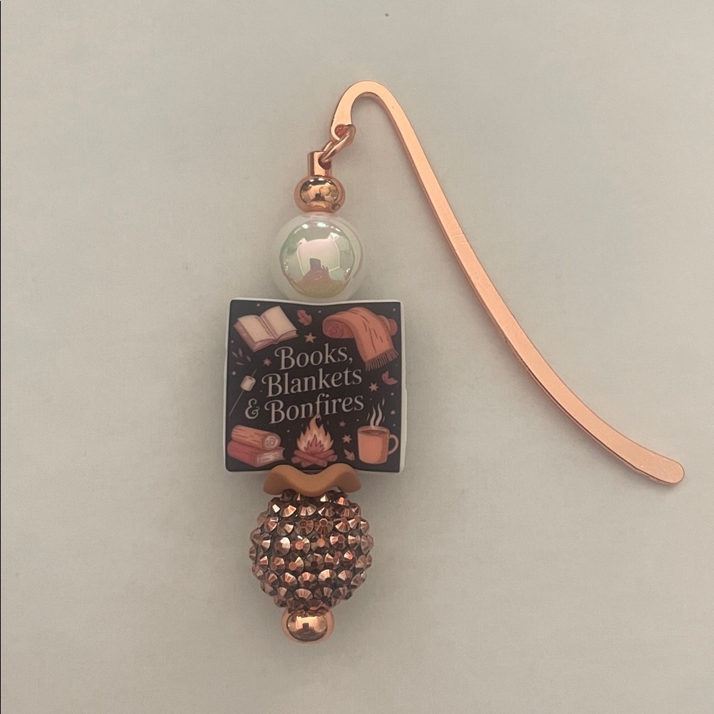 Handmade Fall Beaded Bookmark